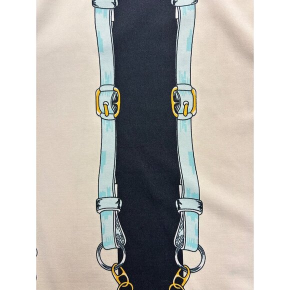 JB Julie Brown Womens Equestrian Print Cap Sleeve Shift Dress Small - Picture 5 of 5